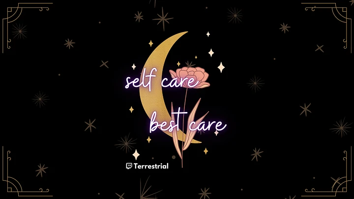Self Care Best Care Moon Desktop Wallpaper product image (1)