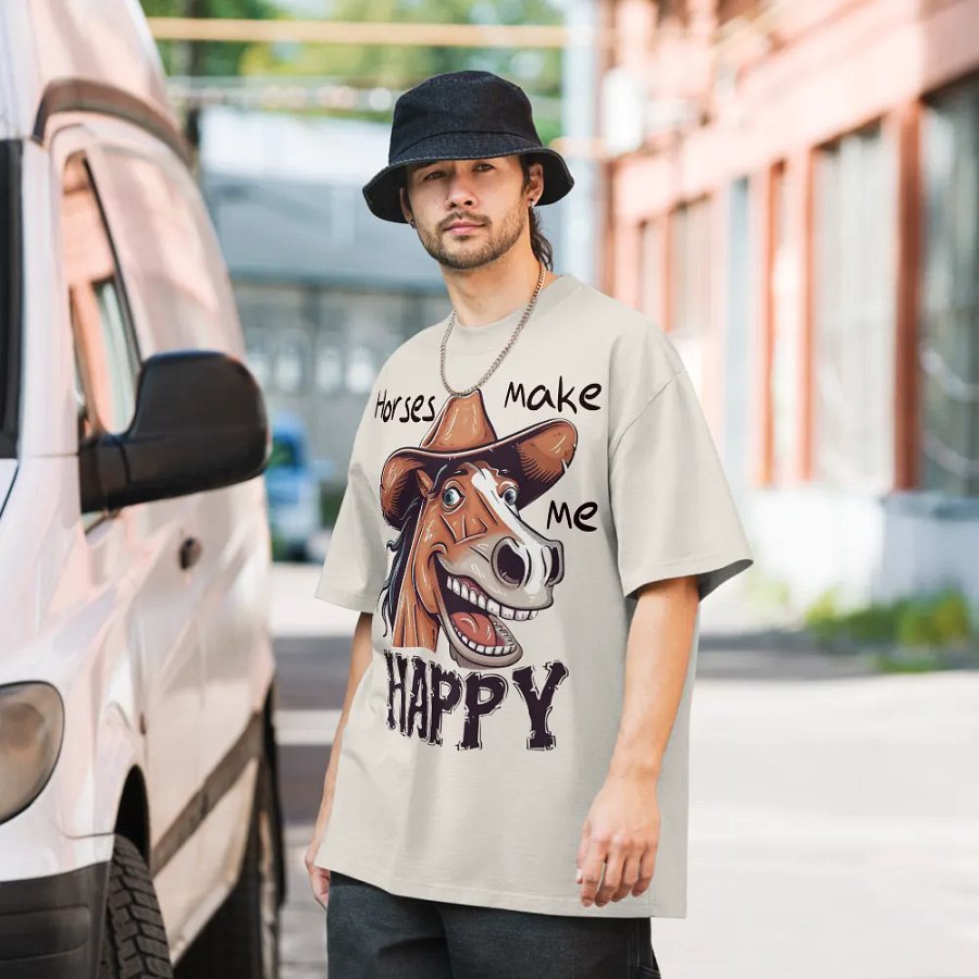 "Happy Trails" Oversized Tee product image (6)