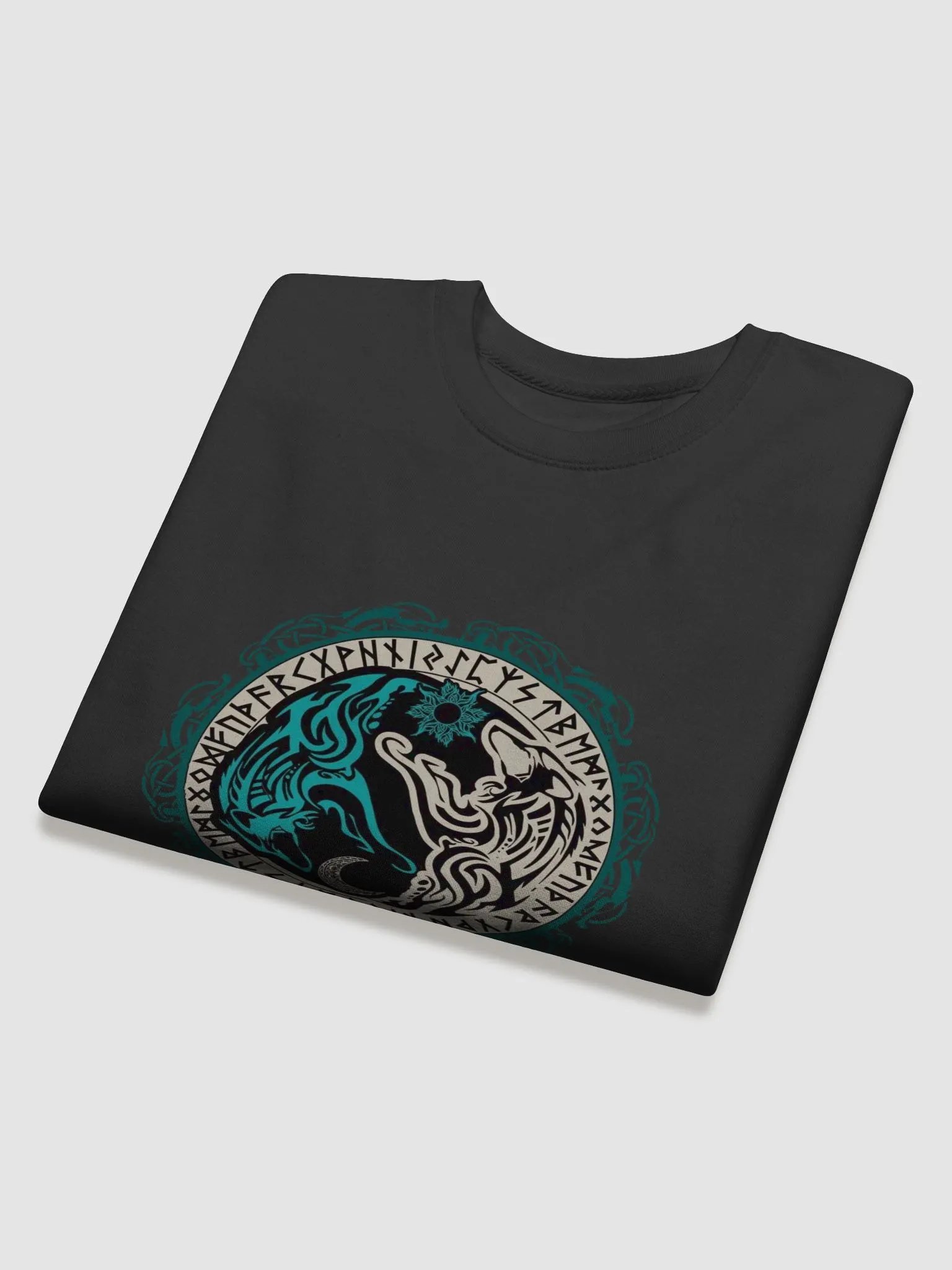 Norse Mythos Rune Circle Cotton Sweatshirt product image (4)