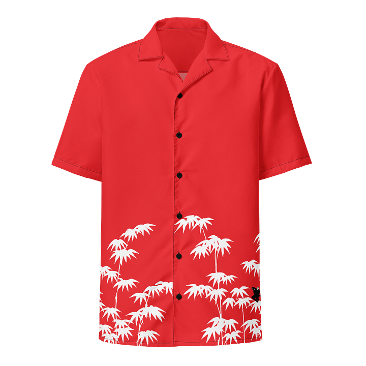 Blood Red Bamboo Ninja Aloha Shirt product image (1)