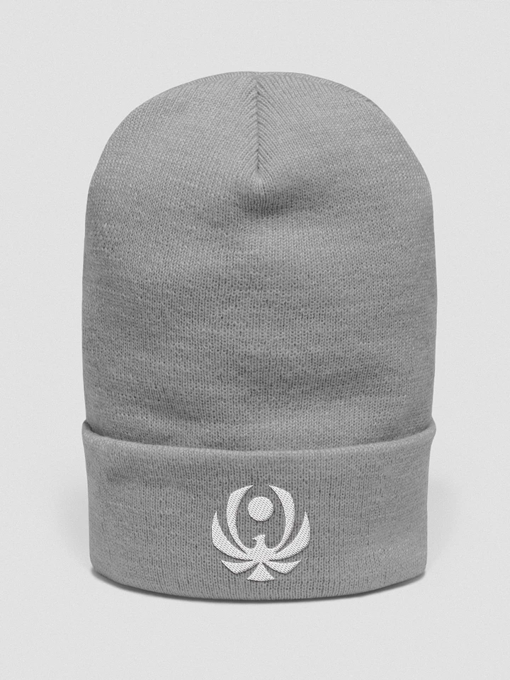CroweGamingg Embroidered Cuffed Beanie - White Logo product image (6)