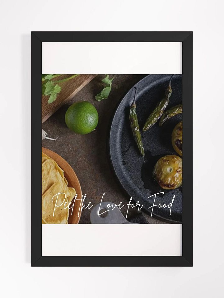 Wall Art Love for Food Framed High-Quality Matte Poster (in) product image (1)