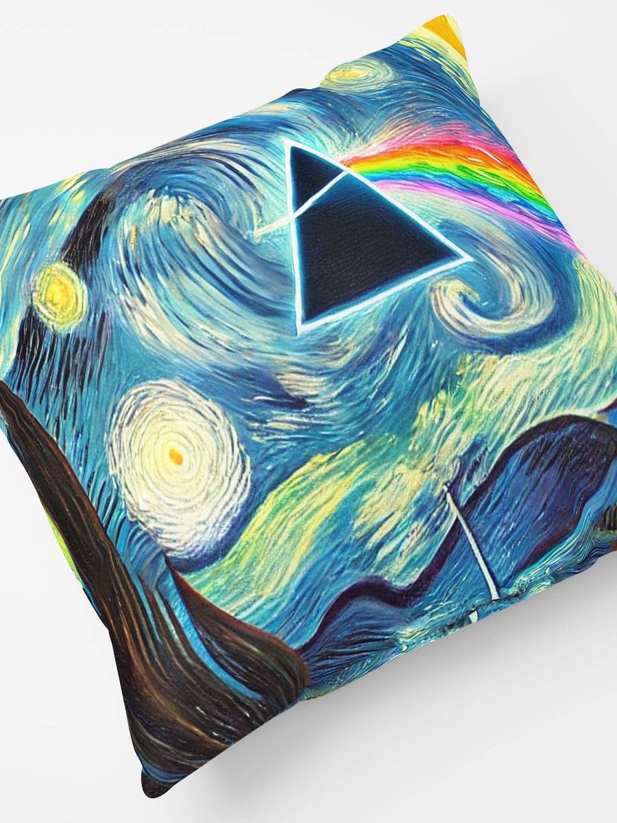 🛋️ Pink Floyd – Dark Side of the Moon Van Gogh-Inspired 18x18 Pillow product image (4)