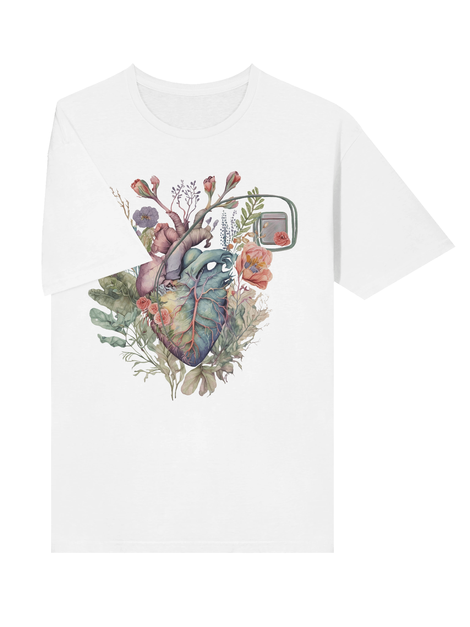 Botanical Anatomy Heart with a Pacemaker – Watercolor Illustration product image (3)