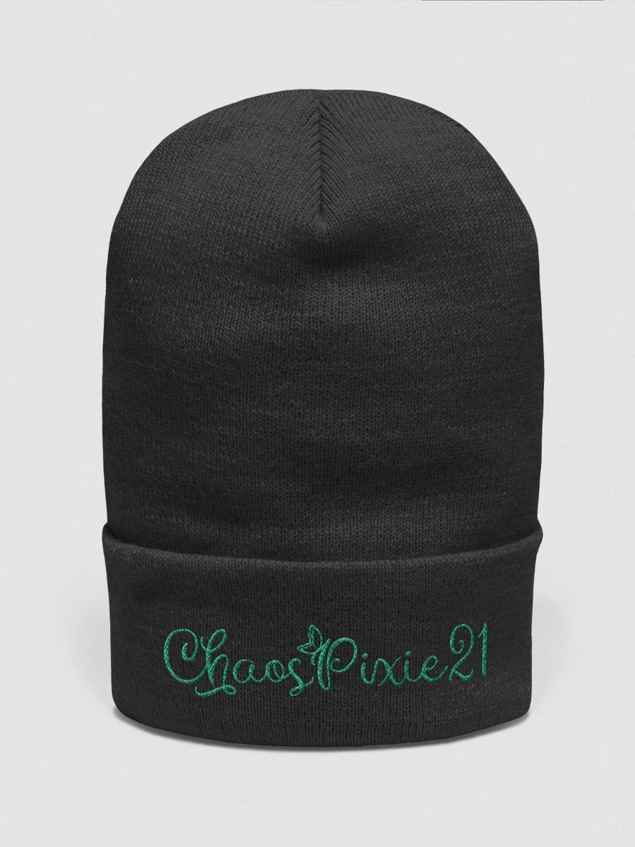 Pixie green wing logo beanie product image (1)