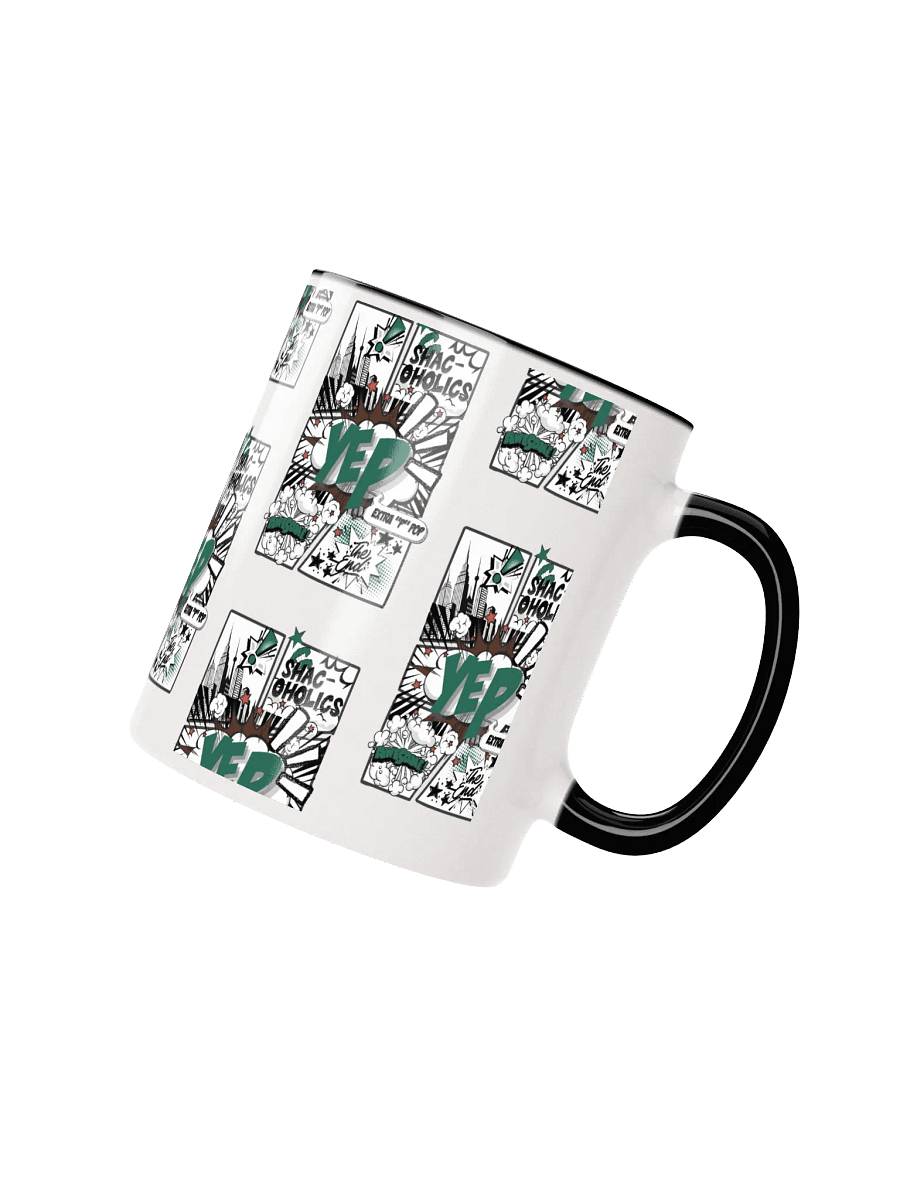 Shac-oholics Comic Blast Mug - Dark Green 
