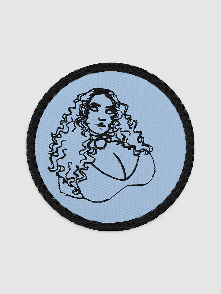 Waifu outline (b) Embroidered patch product image (1)
