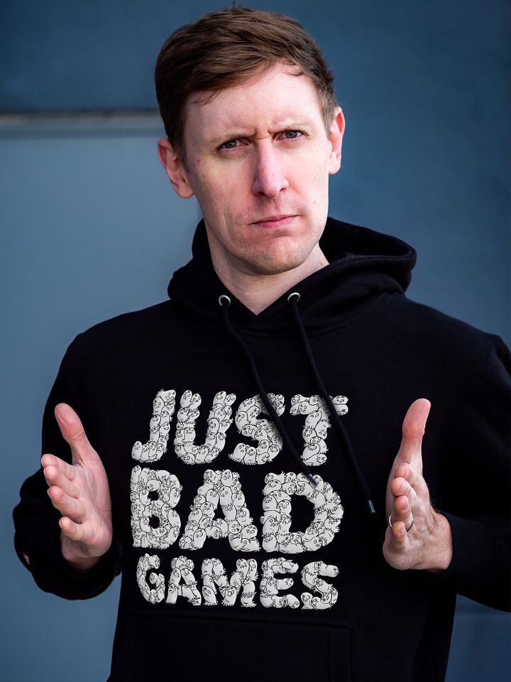 White Money Ghost Just Bad Games Logo Hoodie product image (2)