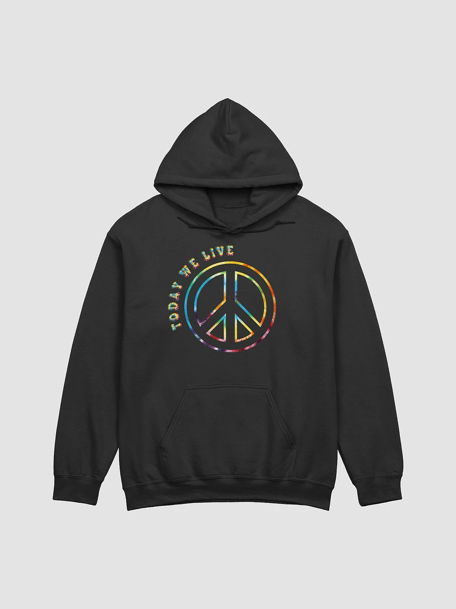 Peace symbol tie-dye hoodie product image (2)