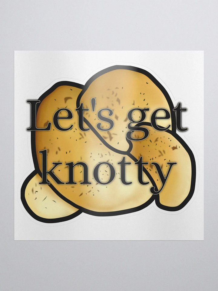Let's Get (Garlic) Knotty Sticker product image (1)