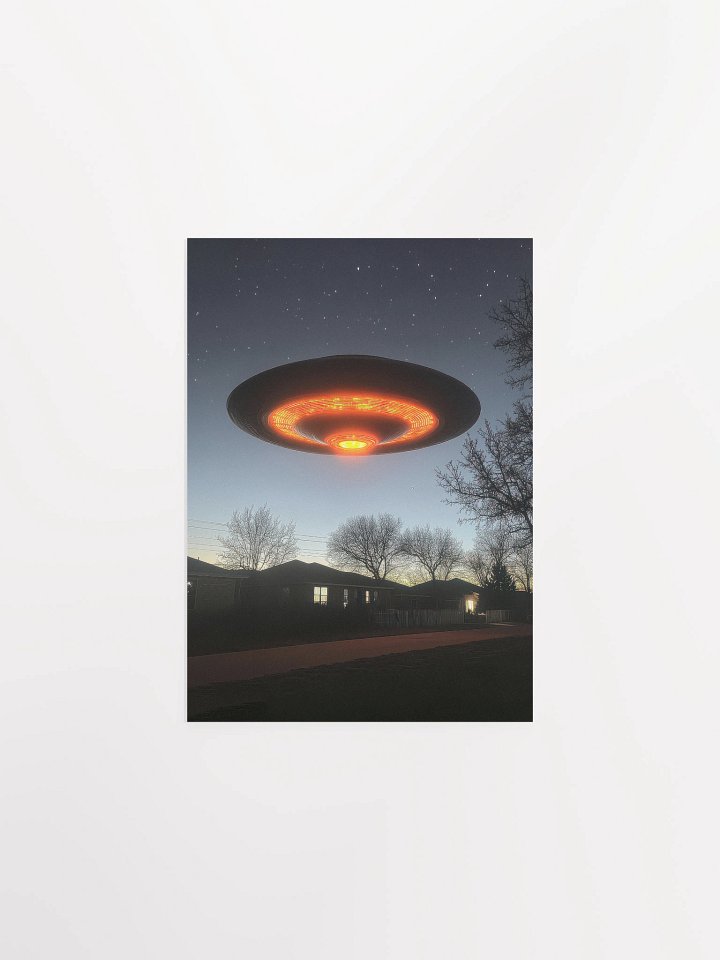 The Truth is Out There / The X-Files photo of UFO — sci-fi poster, movie art, I want to believe poster, space print, aliens wall decor product image (6)