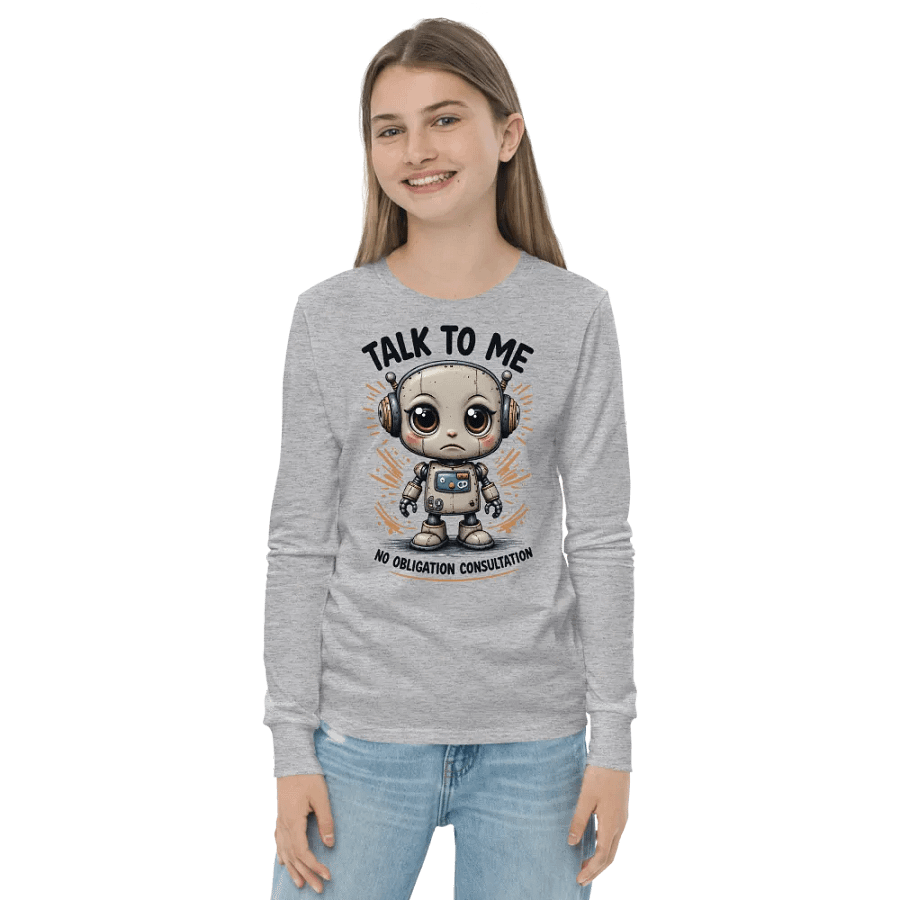 Sad Lonely Robot Long Sleeve Tee product image (8)