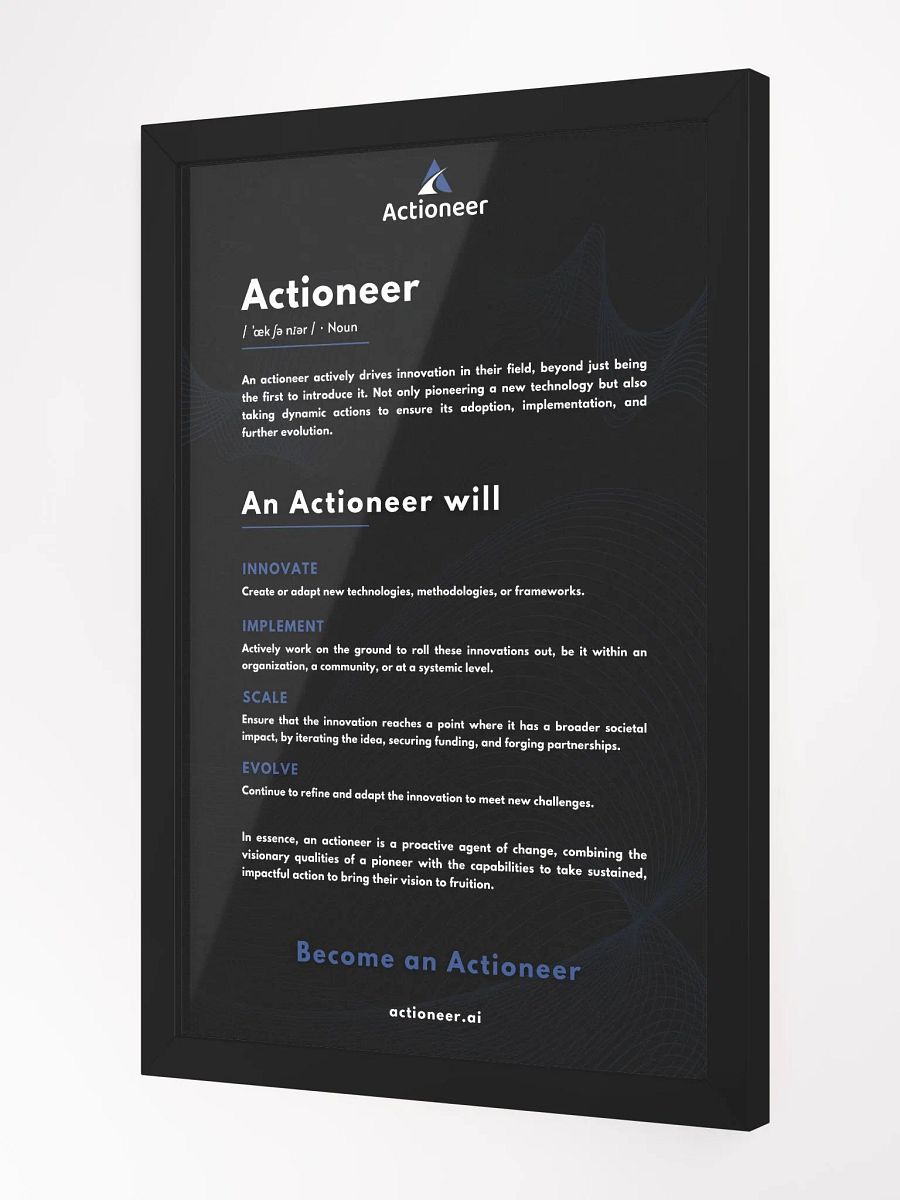 Actioneer Manifesto (Black) product image (2)
