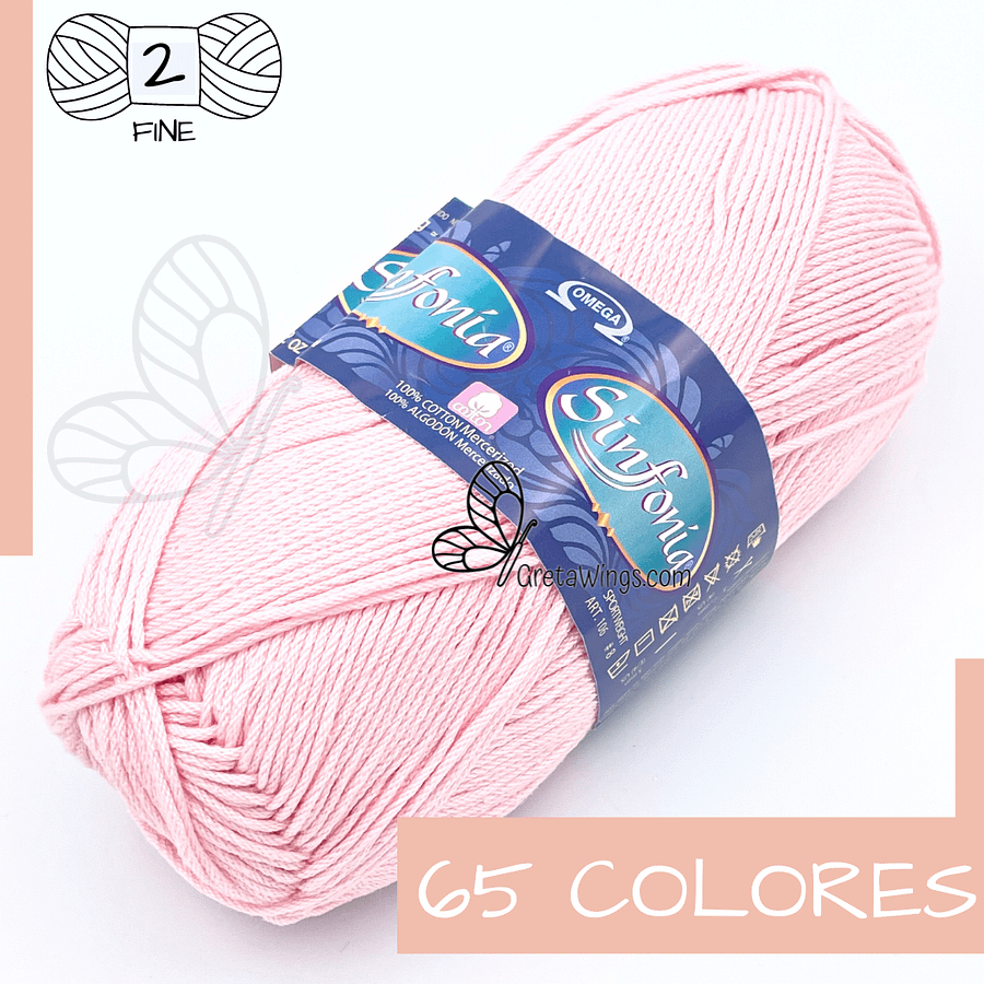 SINFONIA – Premium Mercerized Cotton Yarn🧶 [100g]100% Mercerized Cotton product image (1)