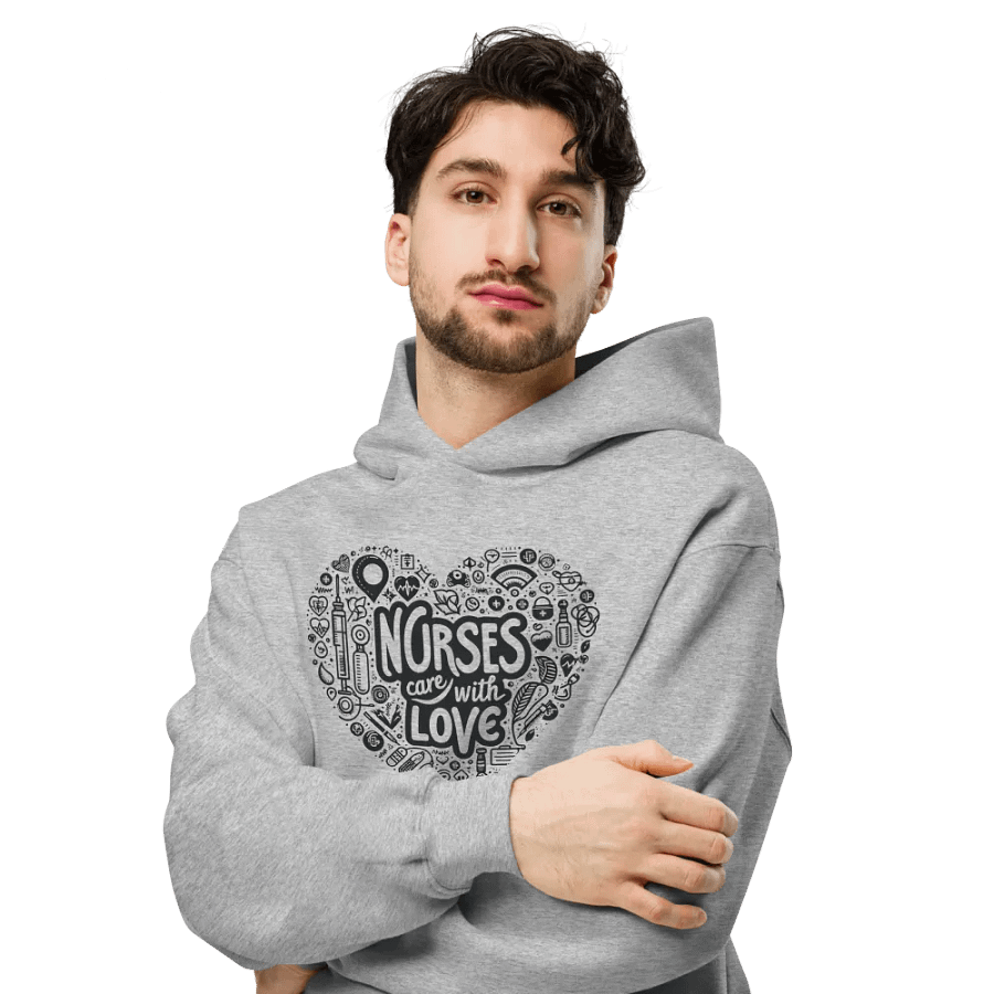 nurses care with love hoodie product image (6)