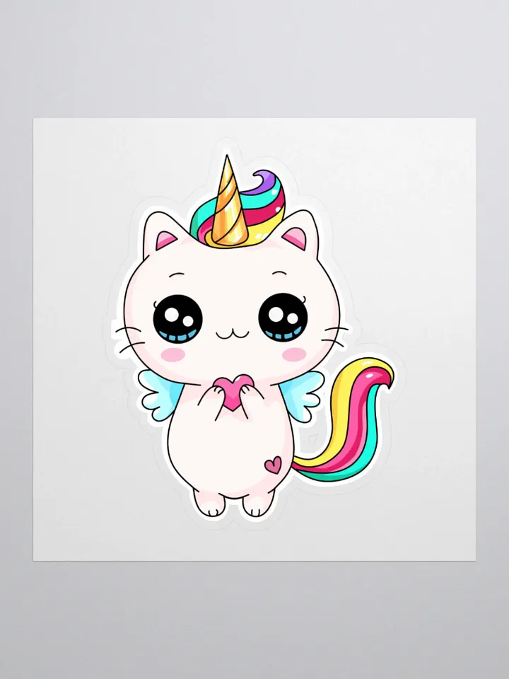 Meowgical Unicorn Kiss Cut Stickers product image (1)