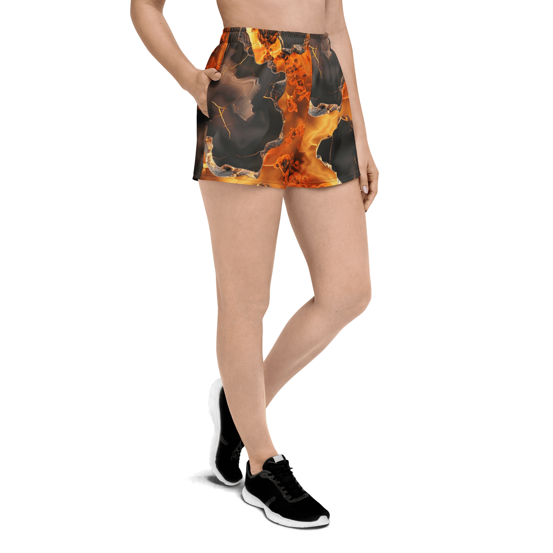 Fiery Fusion Unisex Athletic Shorts product image (3)