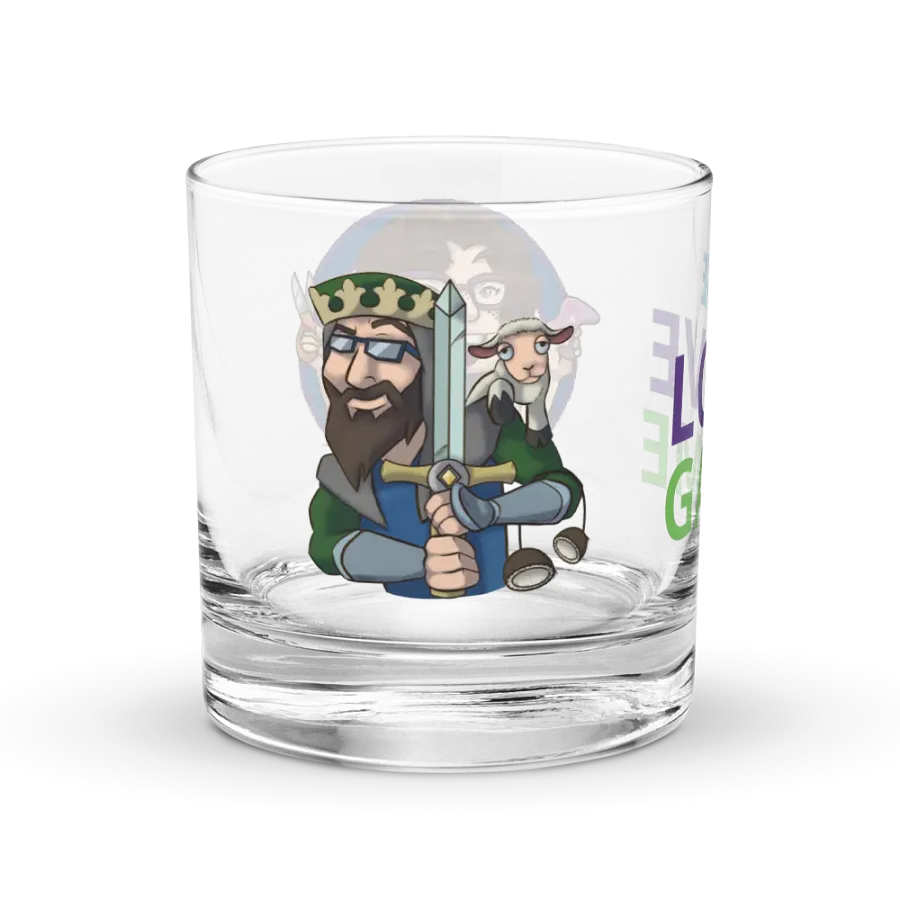 Downey Live, Love, and Game Rocks Glass product image (3)