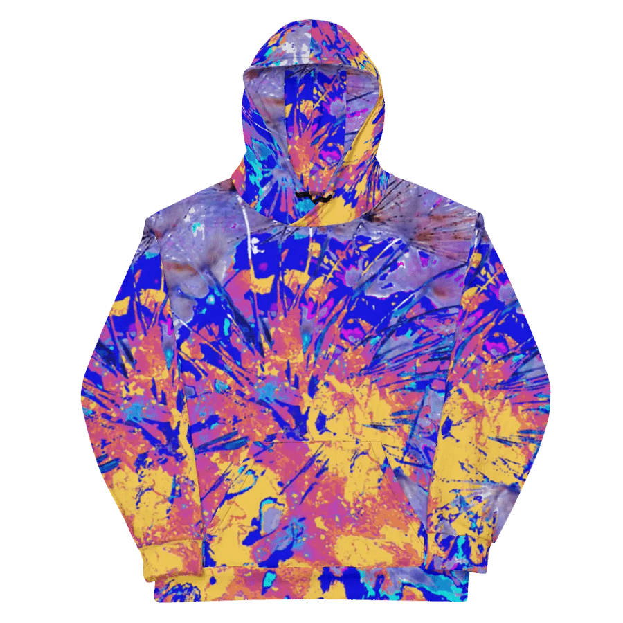 Vibrant Abstract Dandelion Seeds Unisex Pull Over Hoodie product image (11)