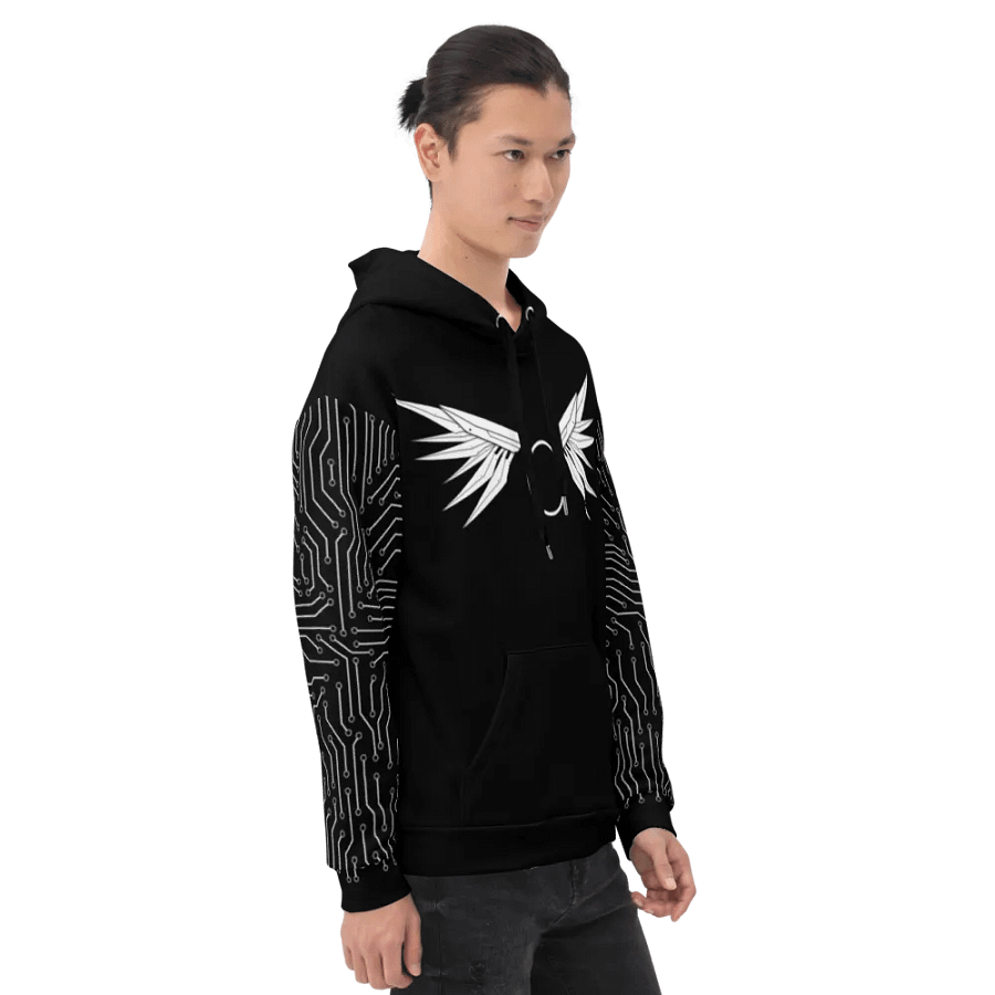 Mecha Warrior Hoodie - Black/White product image (5)