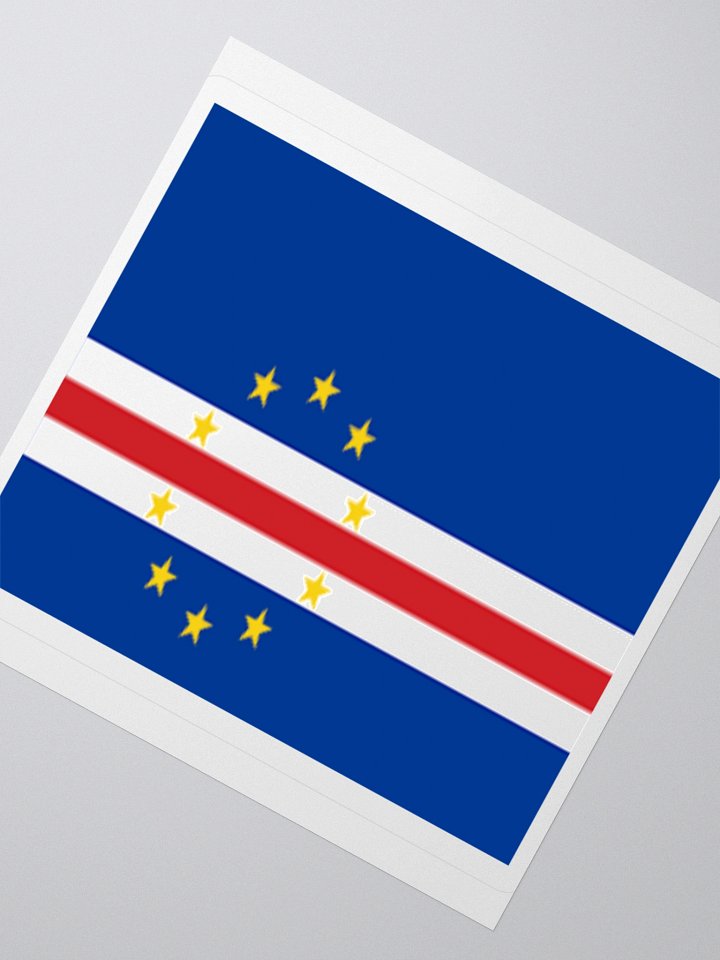 Cape Verde Flag Sticker | 10 Stars Design | Durable Vinyl | 3 Sizes product image (5)