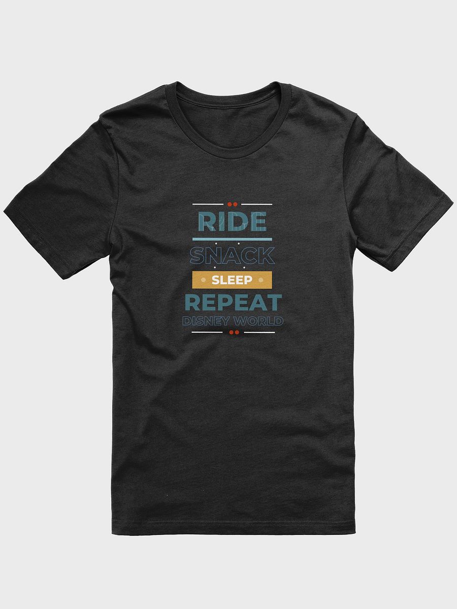 Disney Magical World Ride, Snack, Sleep, Repeat Dark Colored Tee product image (1)