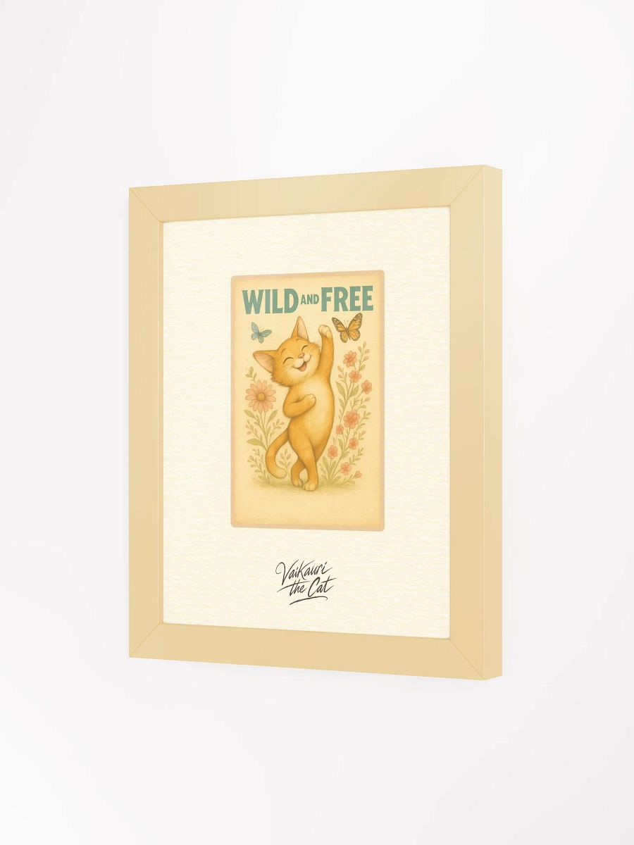 Wild and Free: Vaikauri the Cat Framed Artprint product image (6)