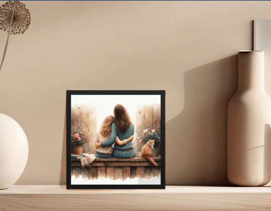 Mother and Daughter Bond Picture Perfect Poster | Mother's Day Gift product image (1)
