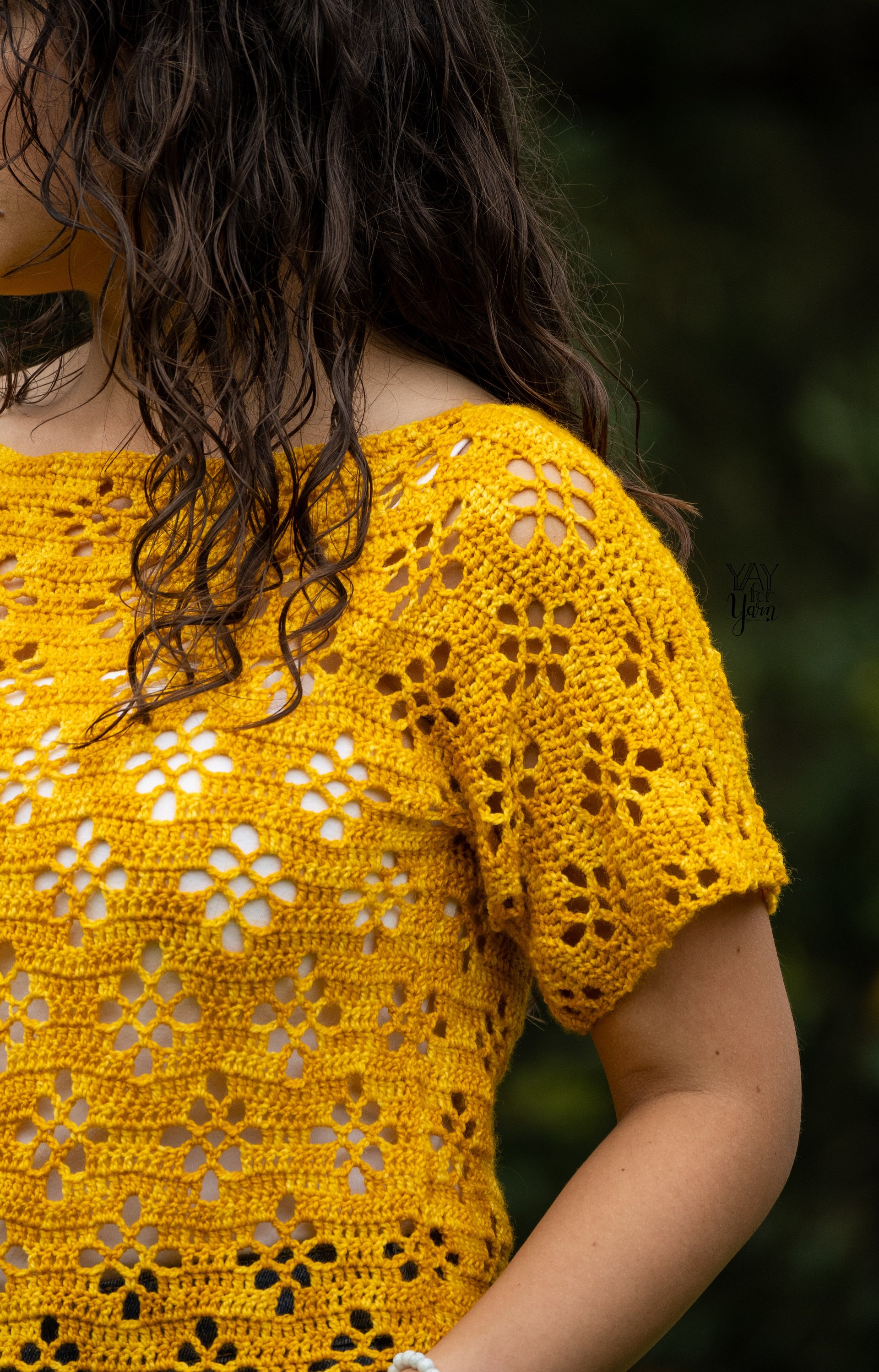 Daisy Tee - Easy Summer Lace Top - PDF Crochet Pattern & Video Tutorial product image (2)