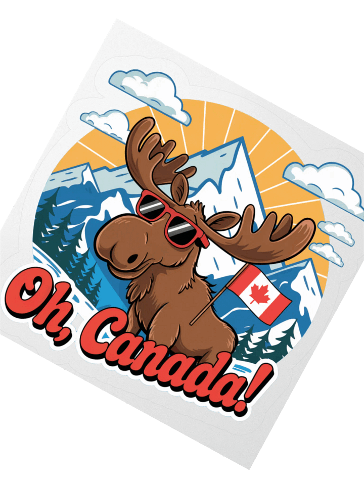 Oh, Canada! Moose Vinyl Stickers product image (4)