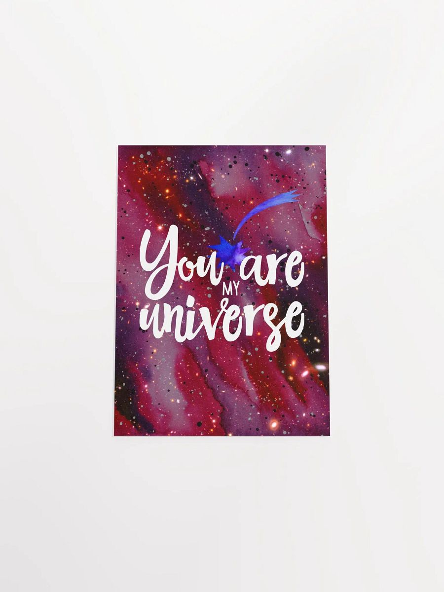 You are my Universe [neon/synthwave/vaporwave/watercolor] — aesthetic watercolor poster, neon space poster, retrowave poster, motivation quotes product image (9)