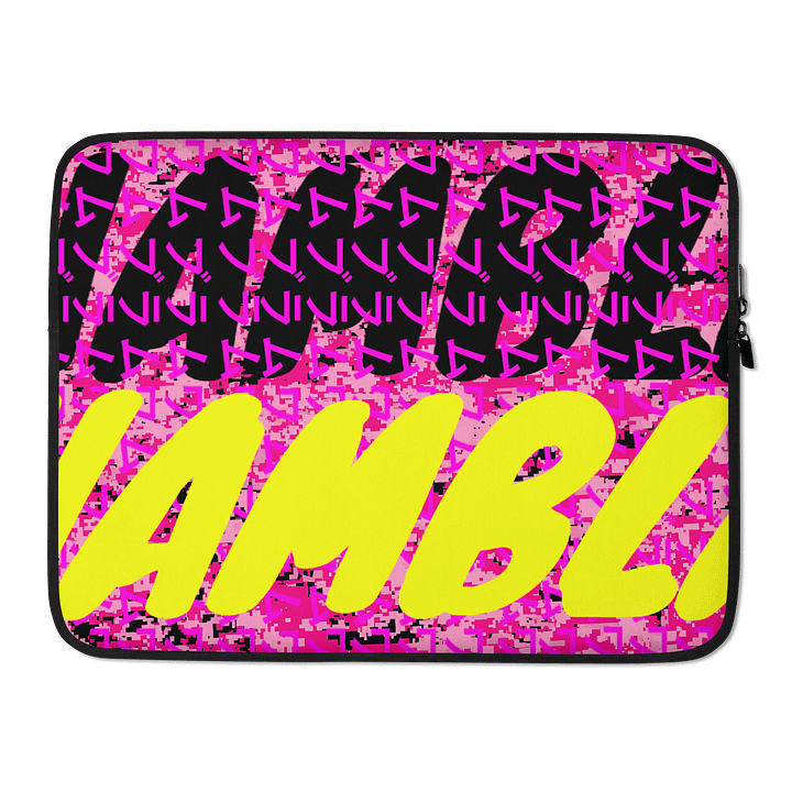 Pixel Pink Camo Laptop Sleeve product image (2)