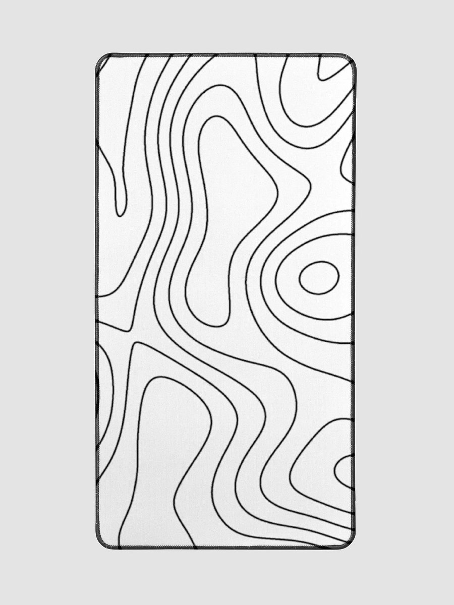 Ovenbird Large Gaming Mouse Pad with Stitched Edges, Minimalist Topographic Map product image (2)