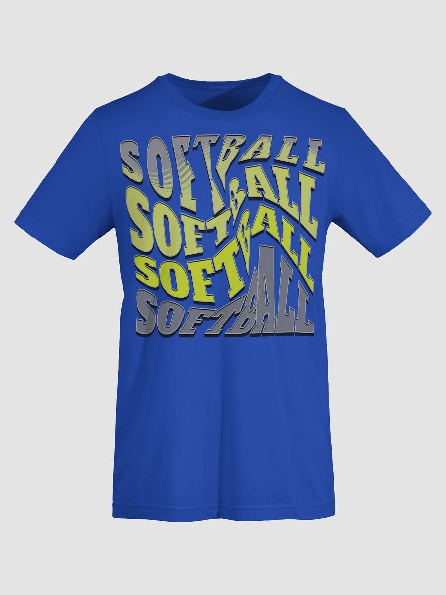 Swirl Softball Typography Extravaganza T-Shirt product image (11)
