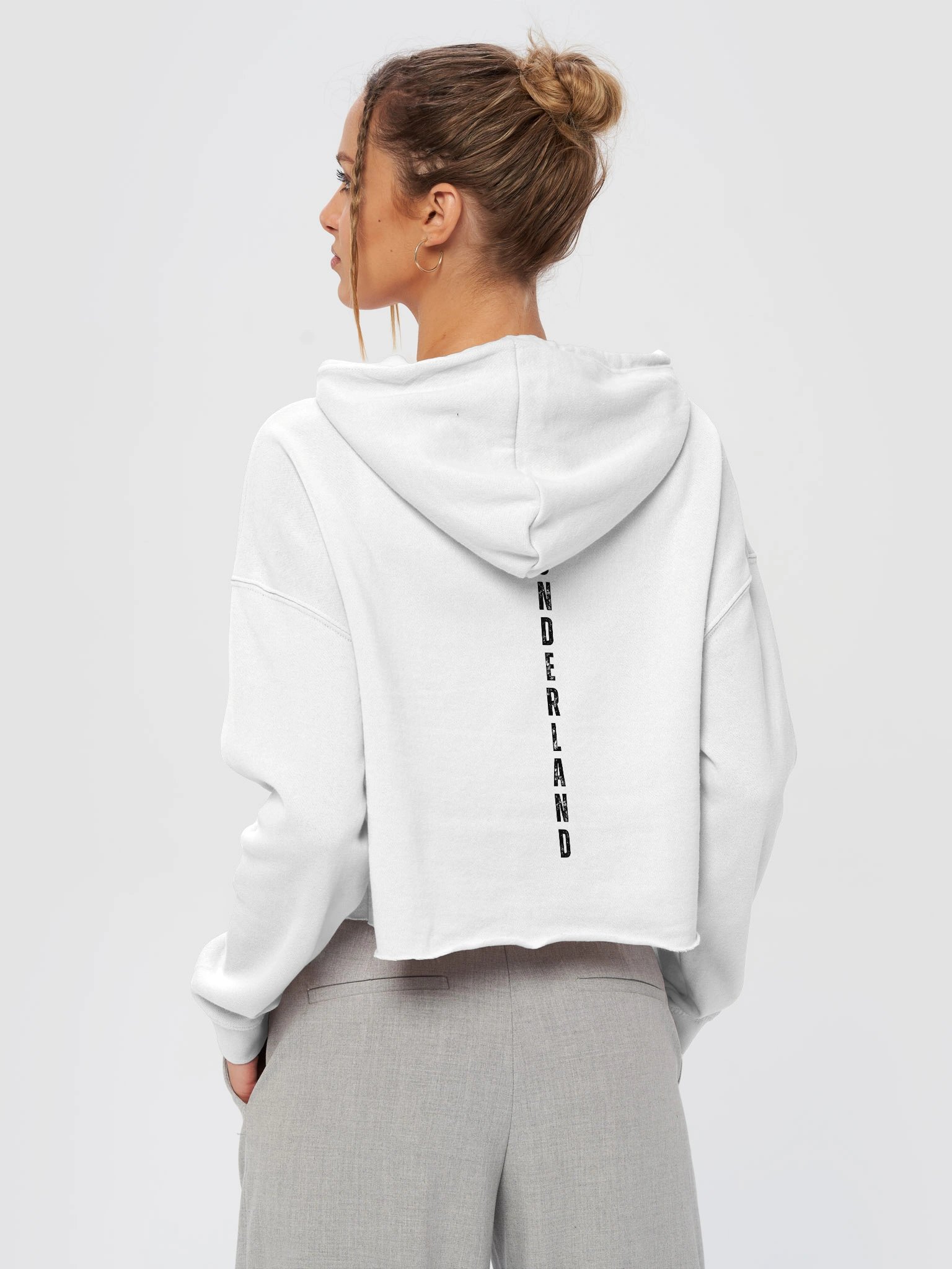 Straight Outta Wonderland Crop Hoodie product image (40)