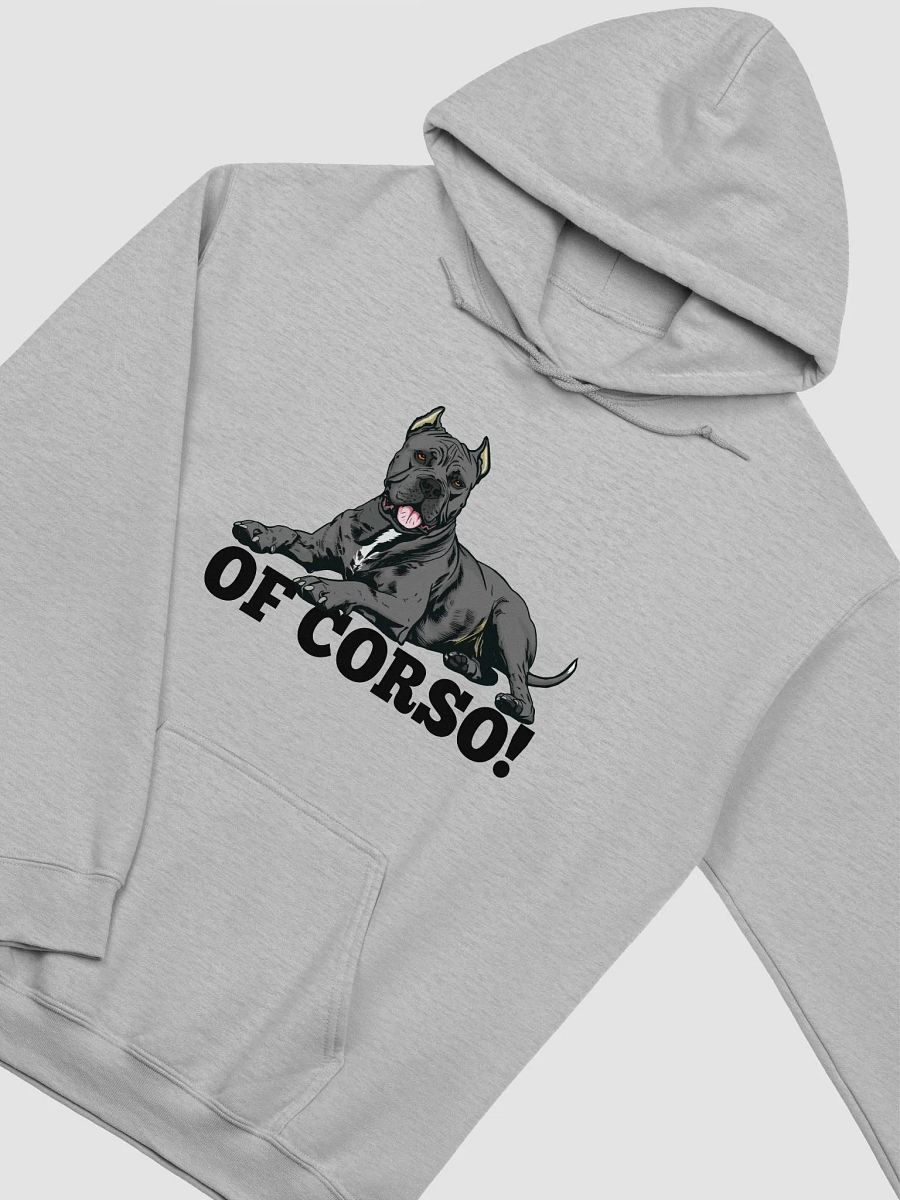 Of Corso! Hooded Sweatshirt of a Cane Corso (Gray) | Funny Hoodie for Cane Corso Paw-rents product image (27)