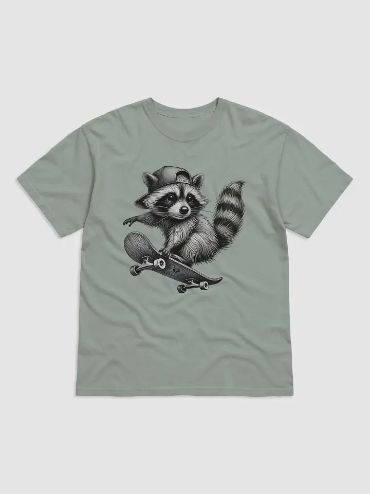 Skater Raccoon Graphic Tee product image (1)