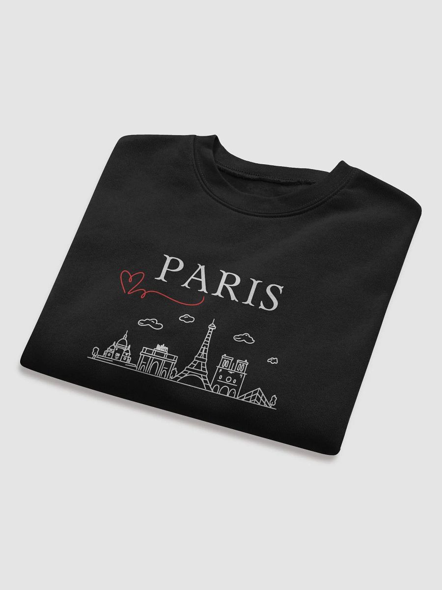 Love Paris with Monuments Crop Sweatshirt | White Ink product image (5)