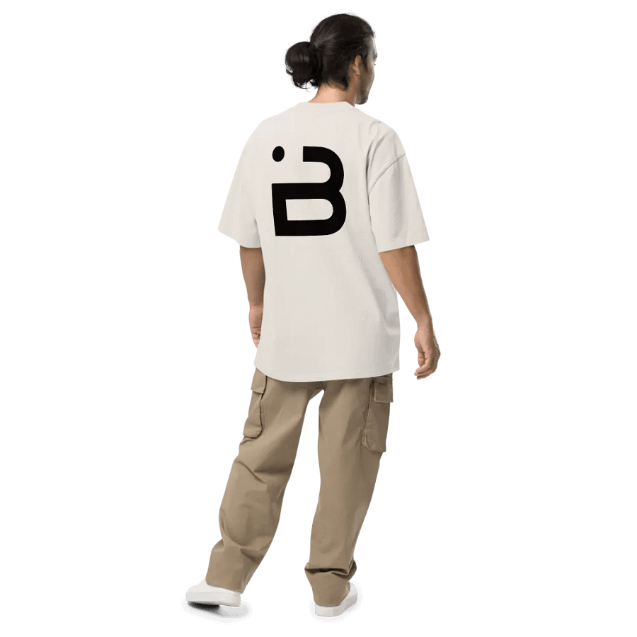 BUIII Originals Logo Premium Oversized T-shirt - Bone product image (7)