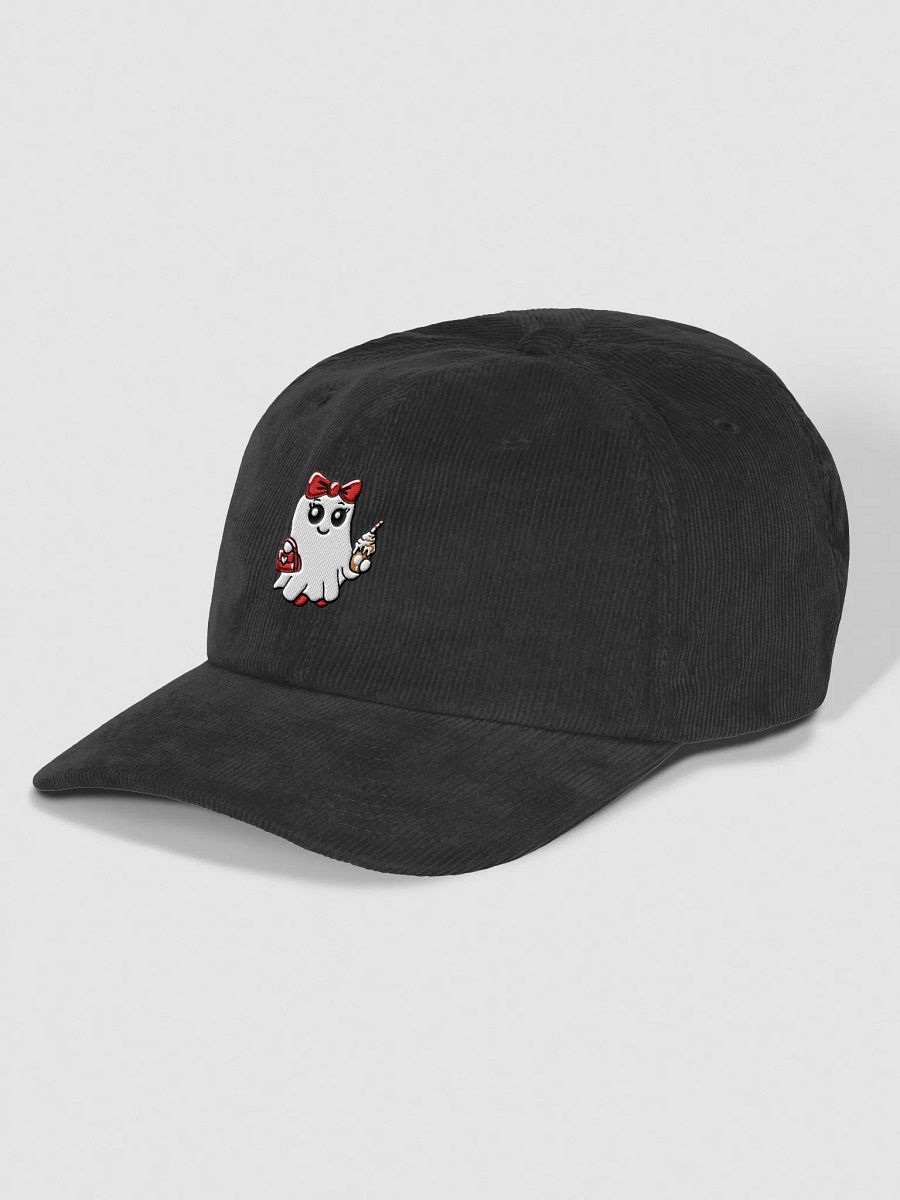 Stylish Ghost Embroidered Corduroy Dad Hat product image (4)