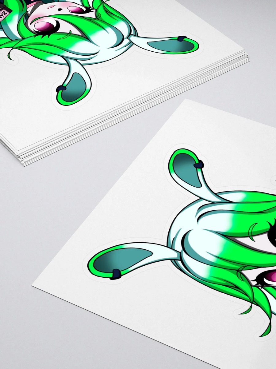 Cute Bunny Girl Kiss-Cut Stickers product image (7)