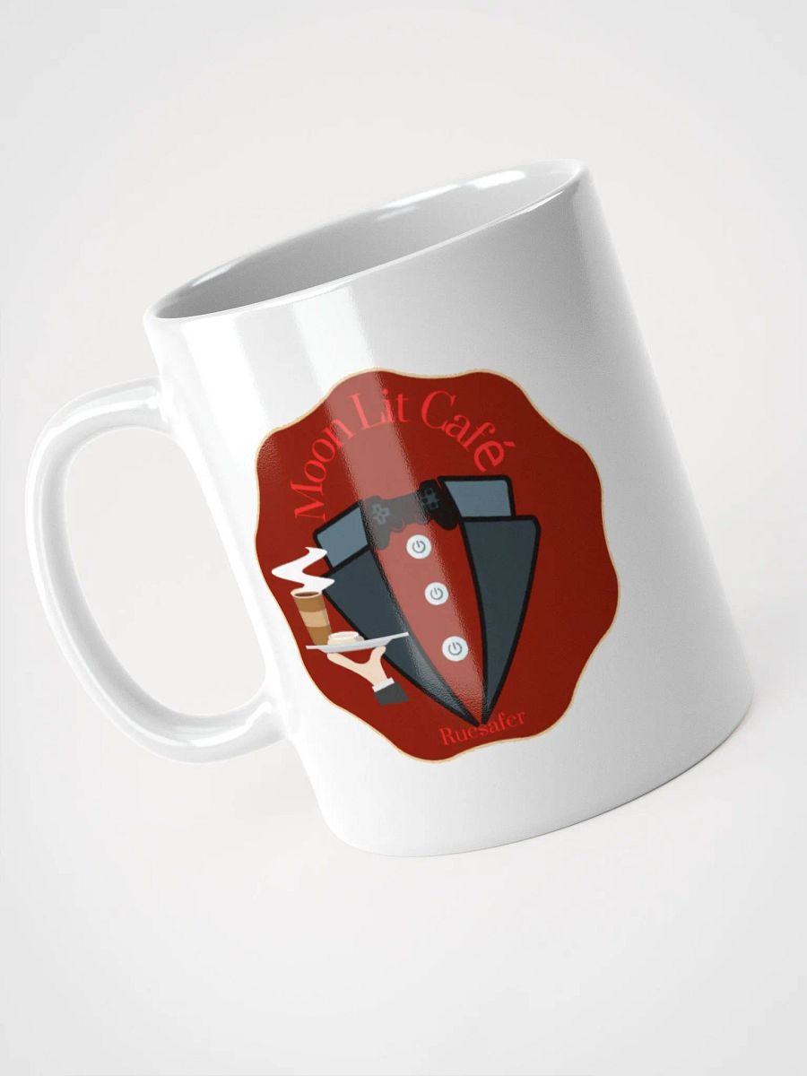 Moon Lit Cafe - White Glossy Mug product image (3)