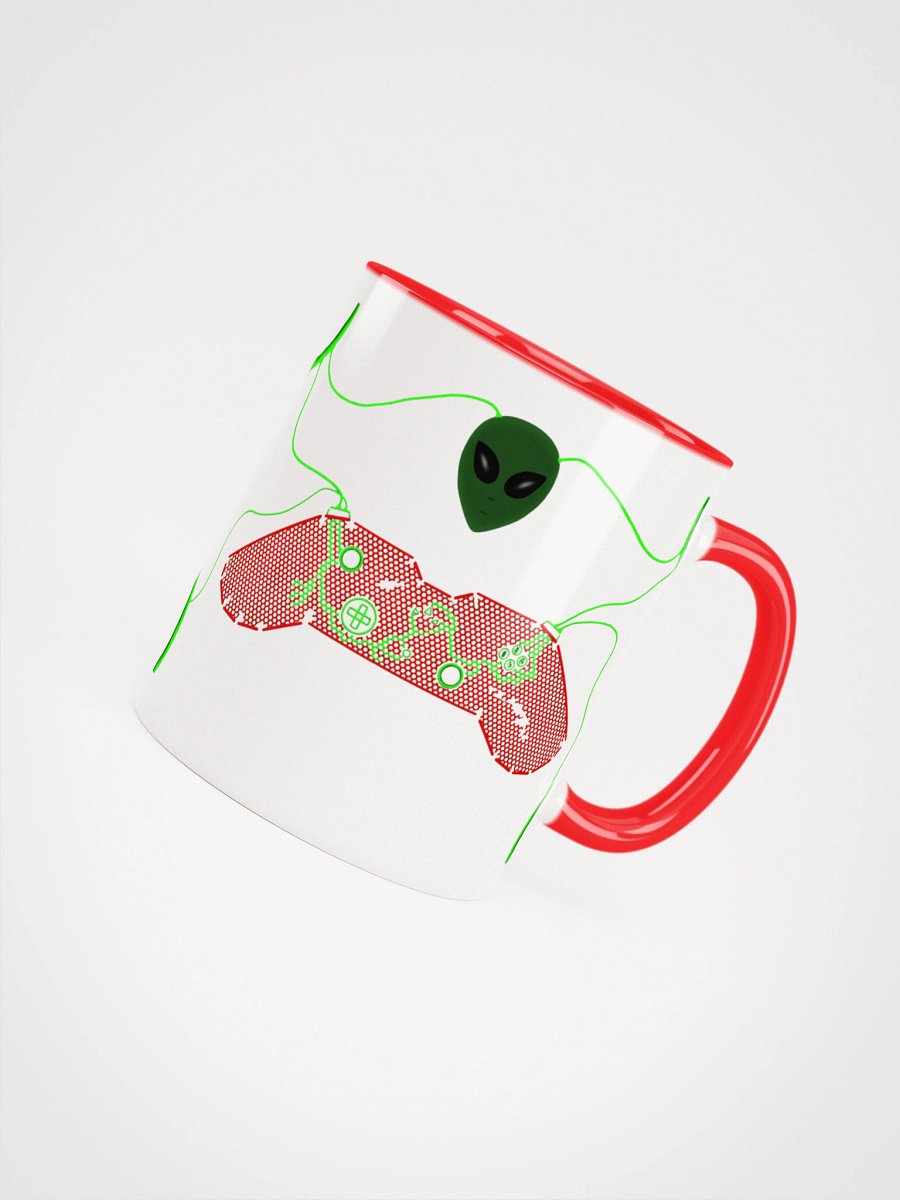 Neon Alien Game Controllers Ceramic Mug product image (7)