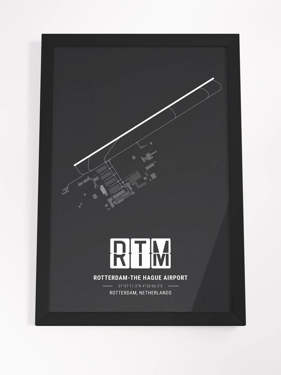 Framed Airport RTM Premium Map On Matt Paper product image (4)