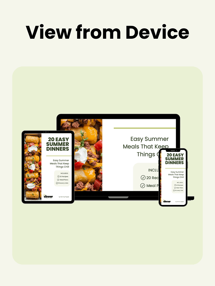 20 Easy Summer Dinners: The Done-for-You Weekly Meal Plan Kit product image (2)