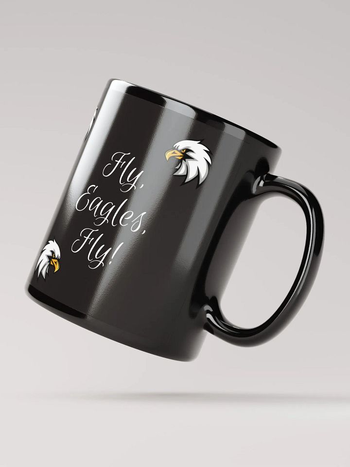 Fly Eagles Fly Glossy Black Mug product image (2)