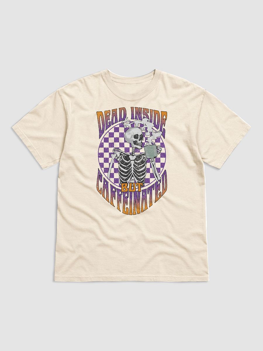 Dead Inside but Caffeinated Skeleton Drinking Coffee(2) T-Shirt | Funny Fall and Halloween Skeleton Design for Coffee Lovers product image (13)