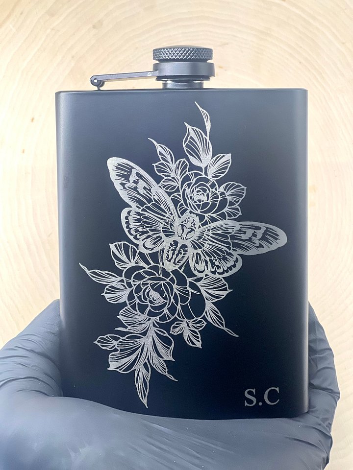 Black Floral Moth product image (1)