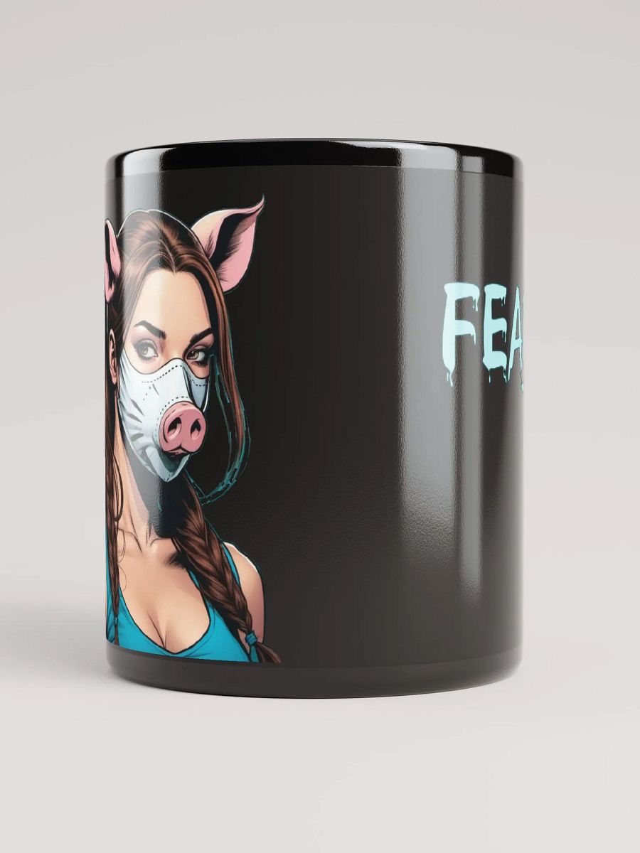 Fear The Pig Black Mug product image (6)