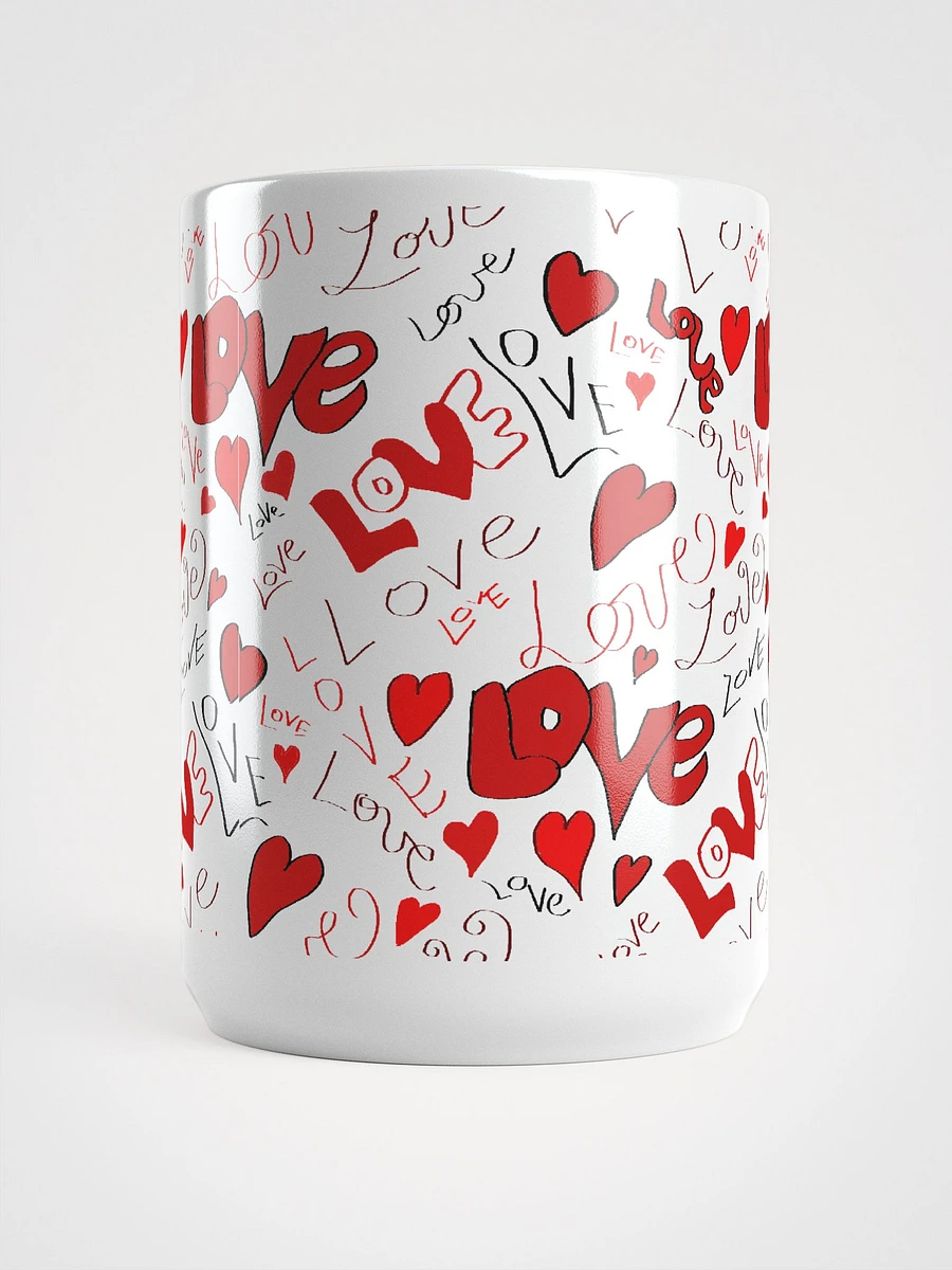 Love and Hearts White Coffee Mug product image (5)